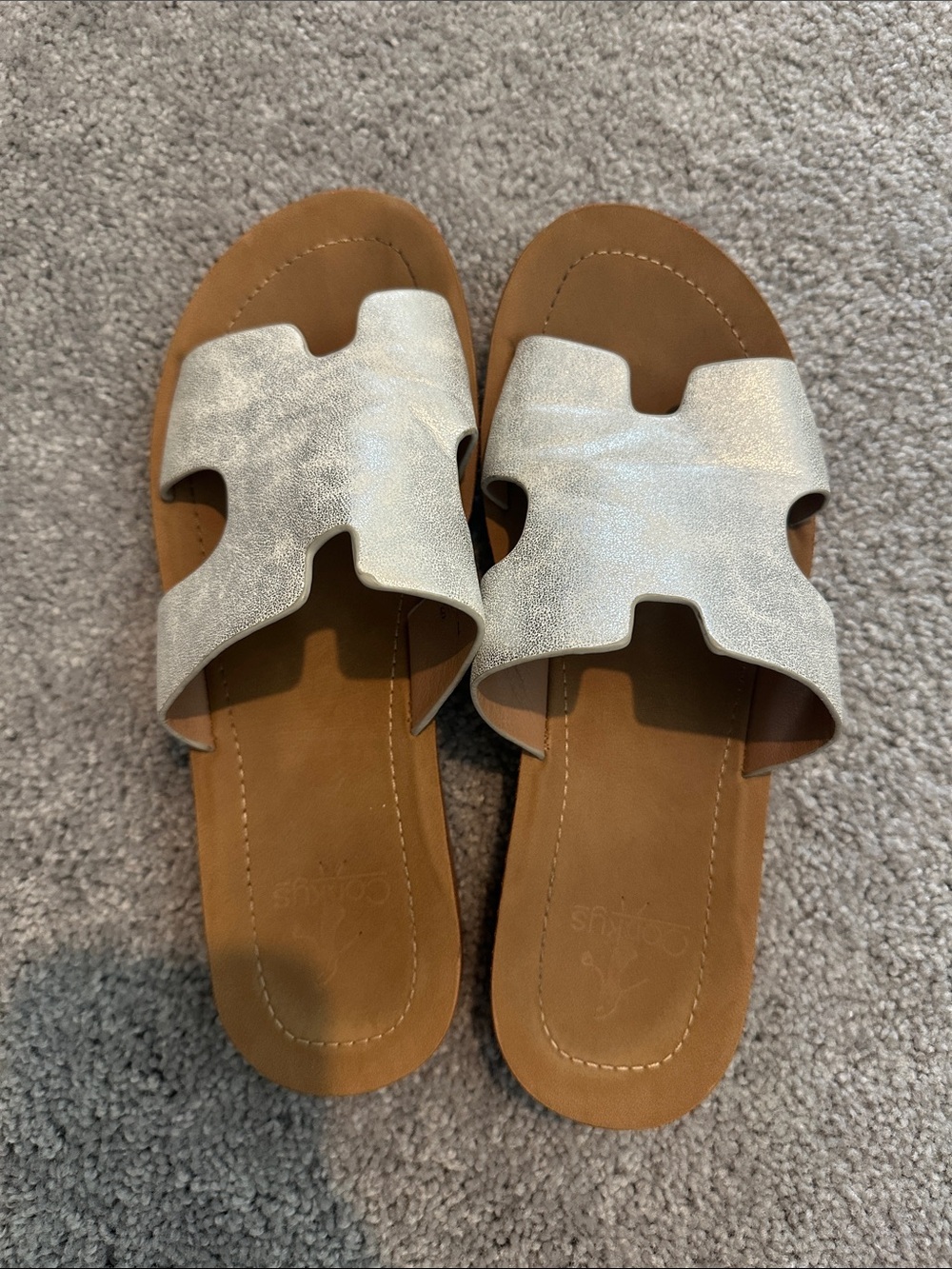 Silver sandals